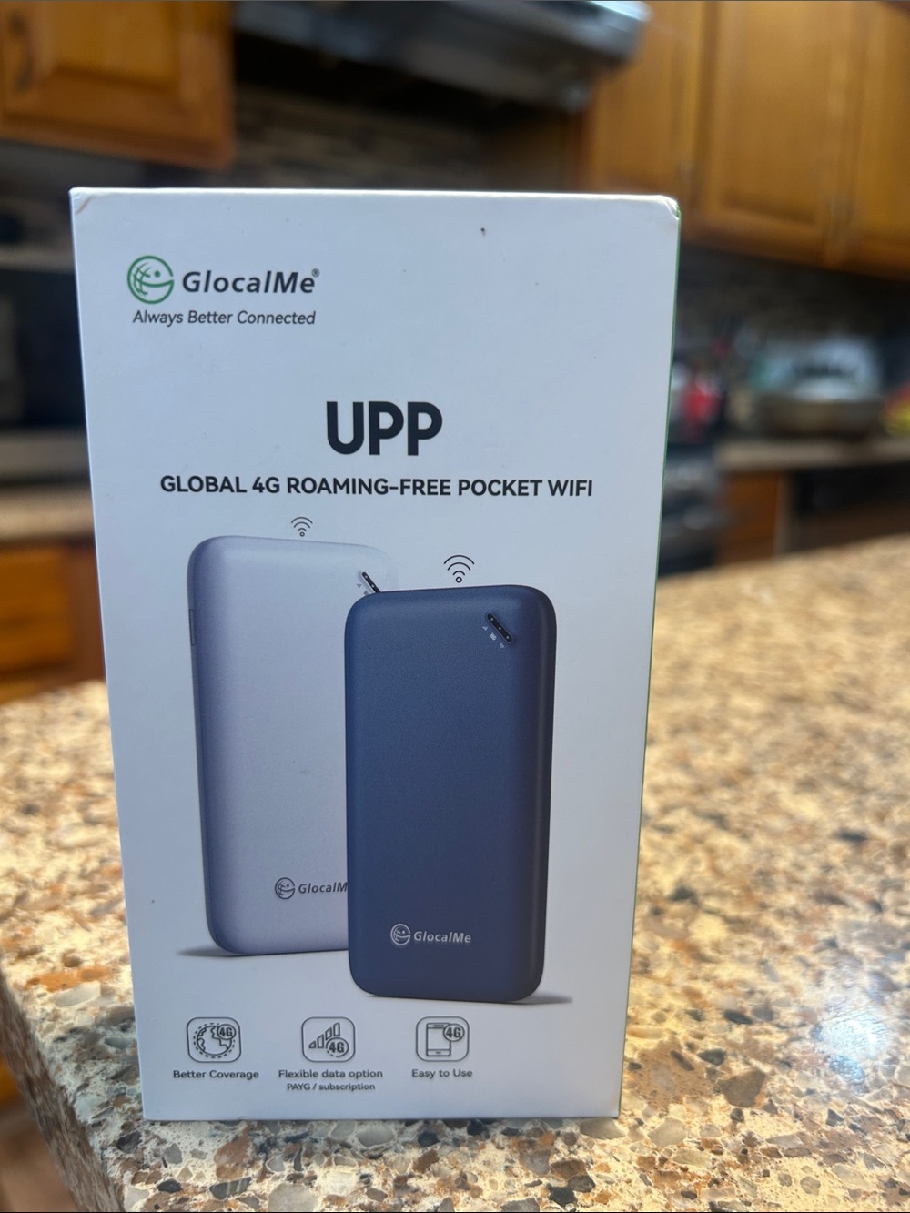 UPP Global 4G Roaming-Free Pocket WiFi - Blue